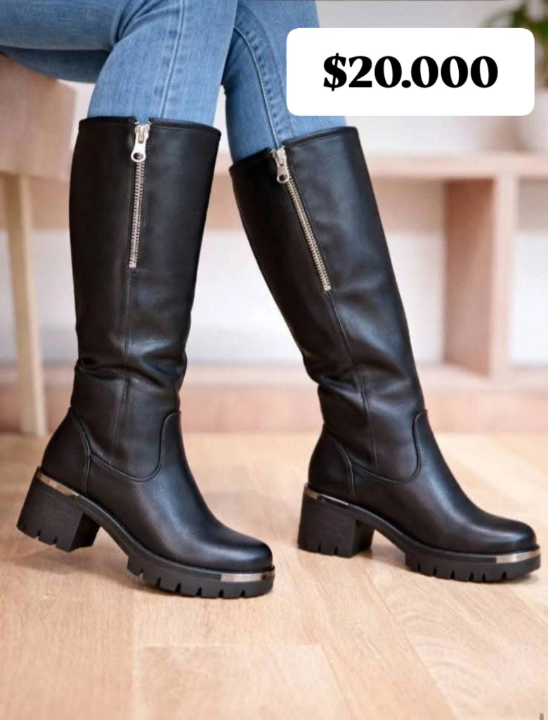 Bota Negra eco cuero