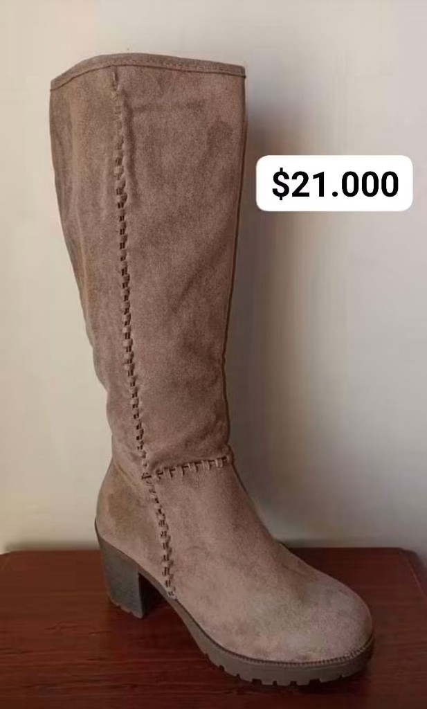 Bota Alta color Khaki