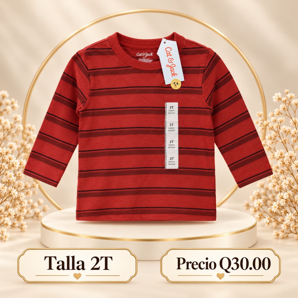 Camisa de niño talla 2t rayas