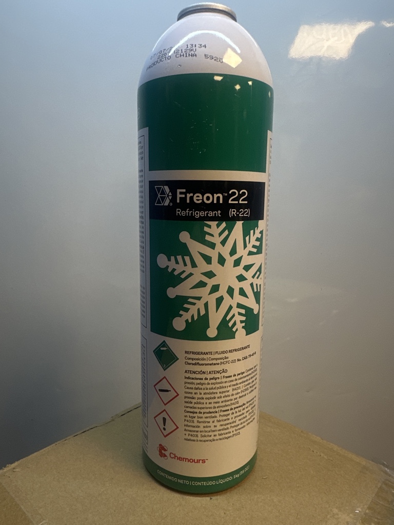 Freon 22 refrigerante lata