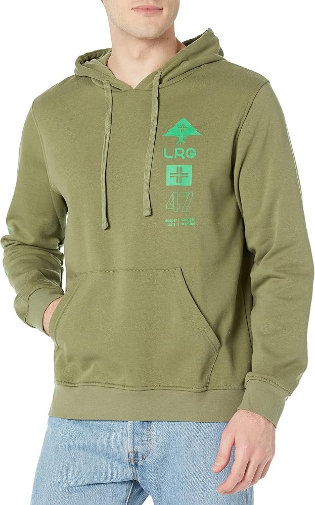 LRG (talla S) hoodie verde olivo