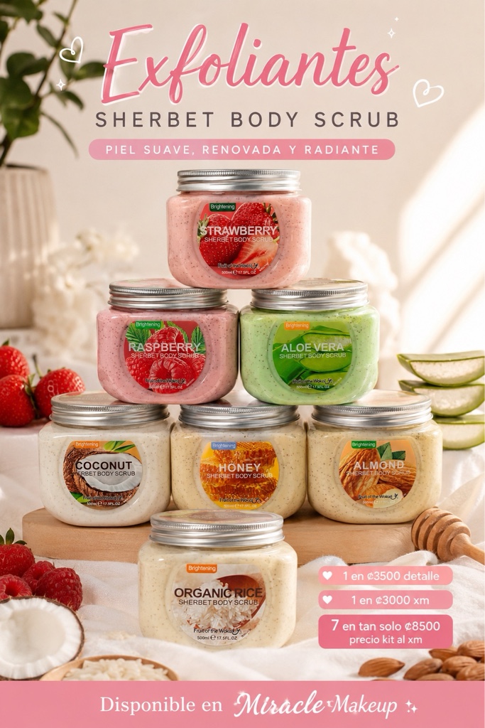 Kit de exfoliantes corporales