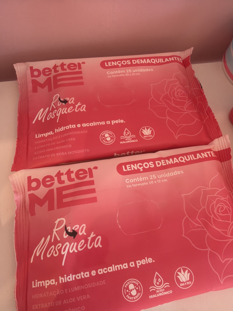 Better Me toallitas desmaquillantes rosa mosqueta
