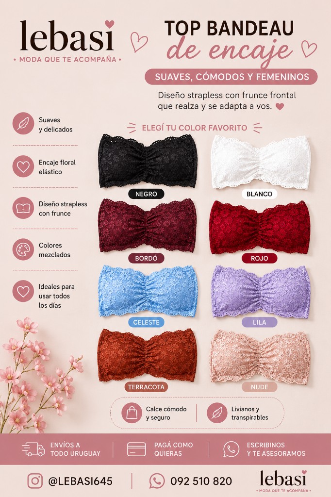 Top encaje floral