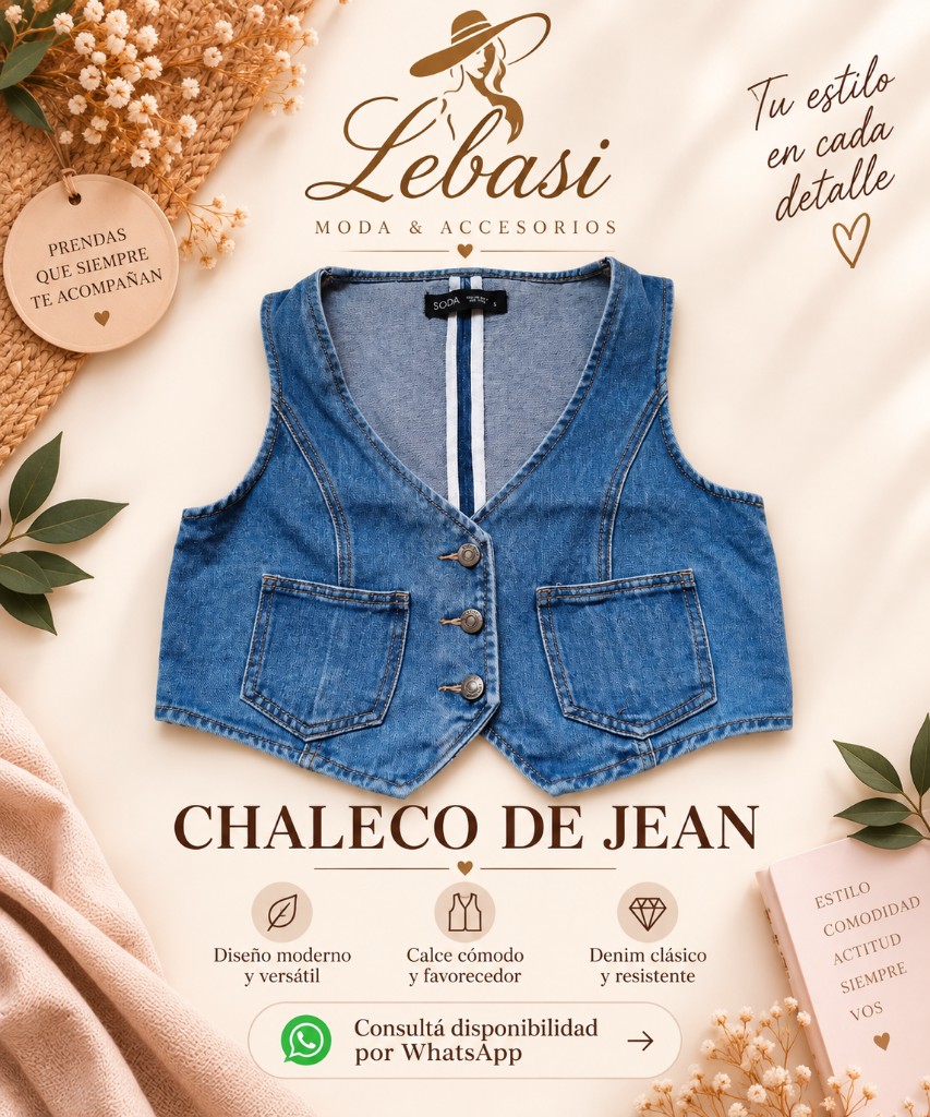 Chaleco de jean