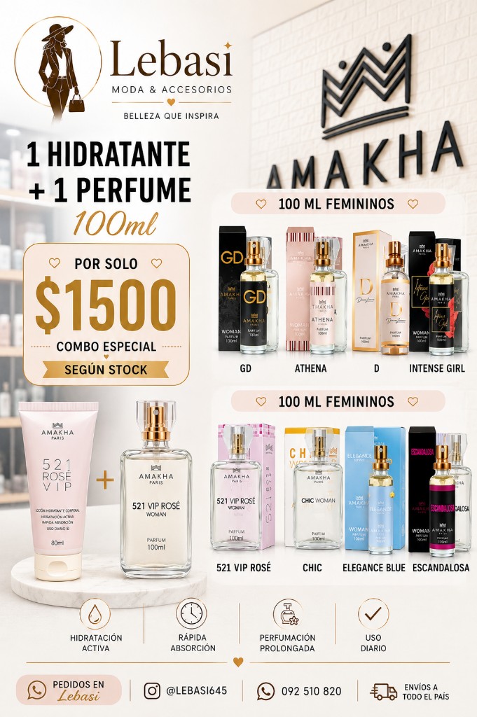 PROMO hidratante 80gm + perfume 100ml