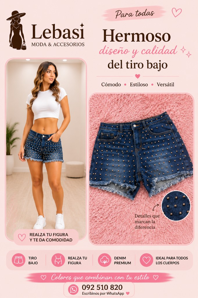 Short lentejuelas alicrado