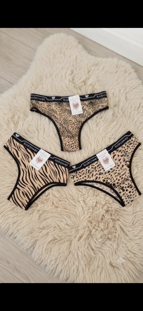 Bikini animal print algodón