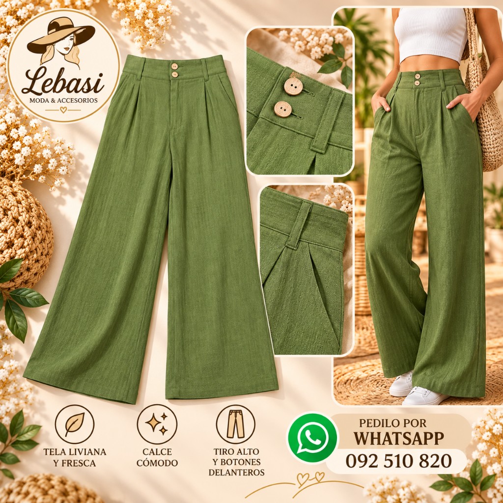 Pantalón pinzado a dos botones