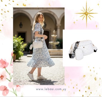 cartera blanca.