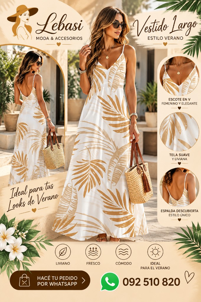 vestido en blanco