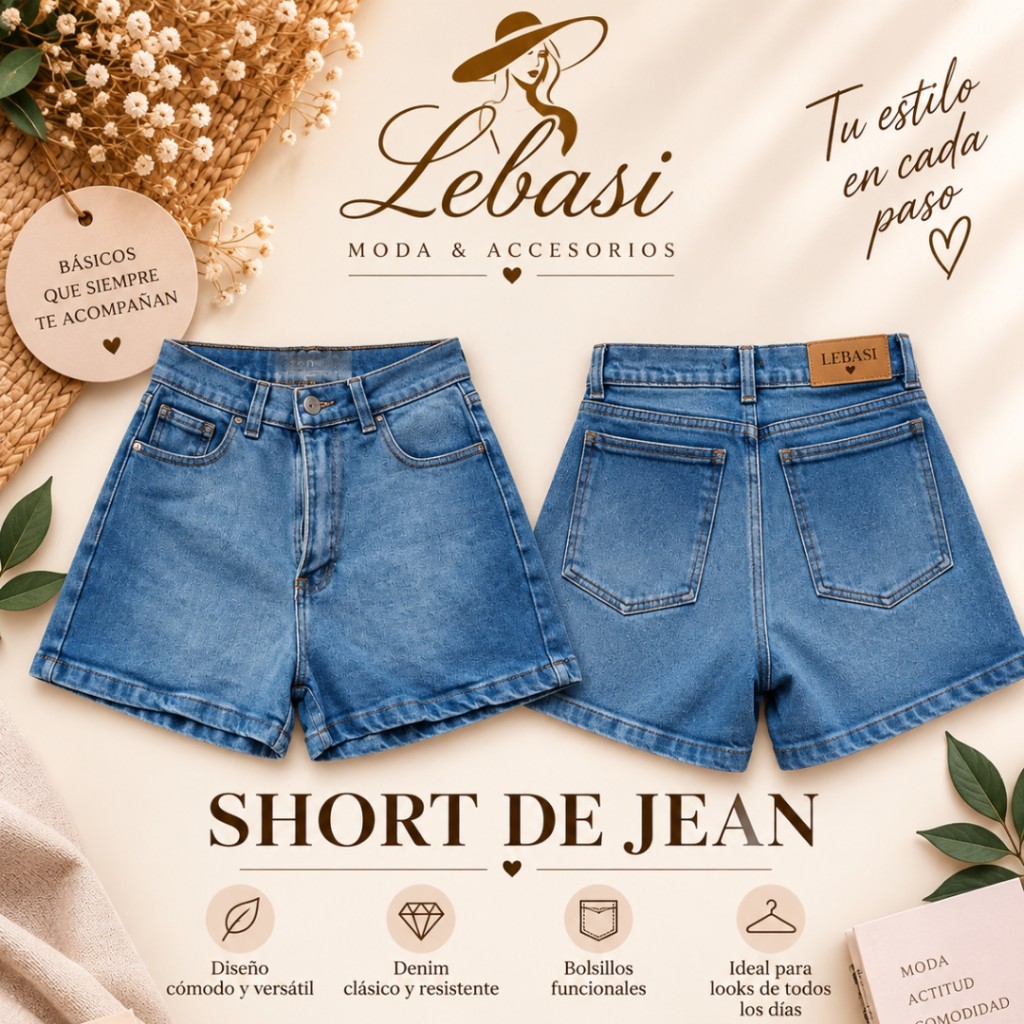 short de jeans elastizado