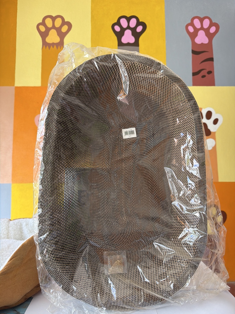Cama rascadora para gatos ovalada