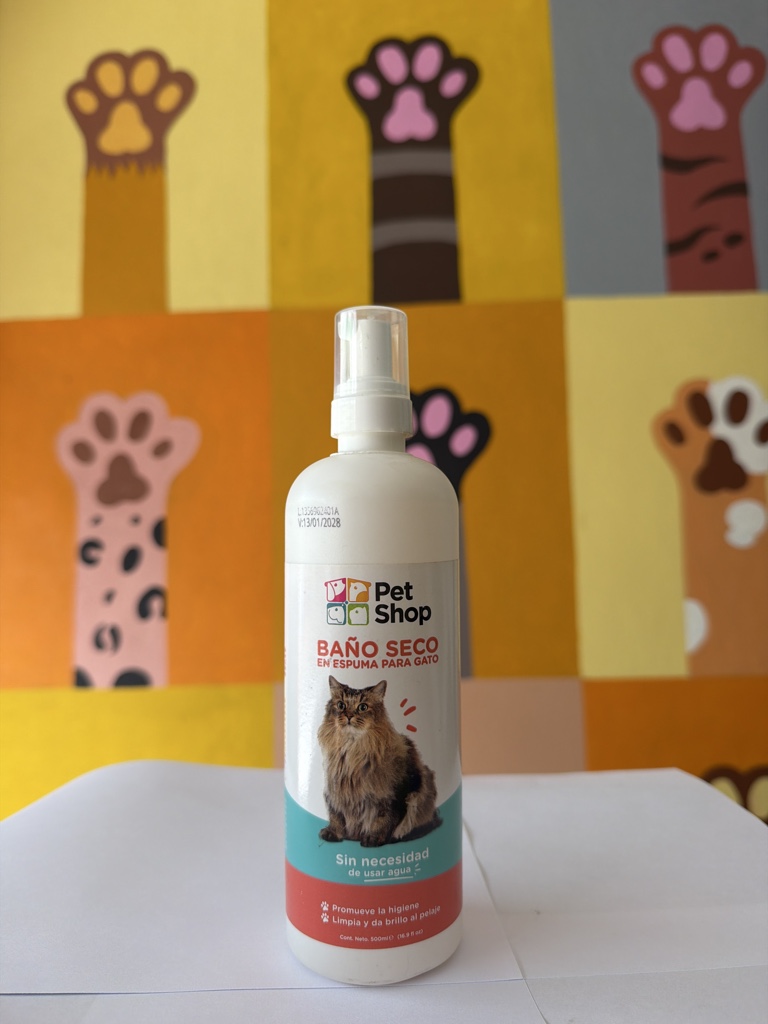 Baño en seco para gatos