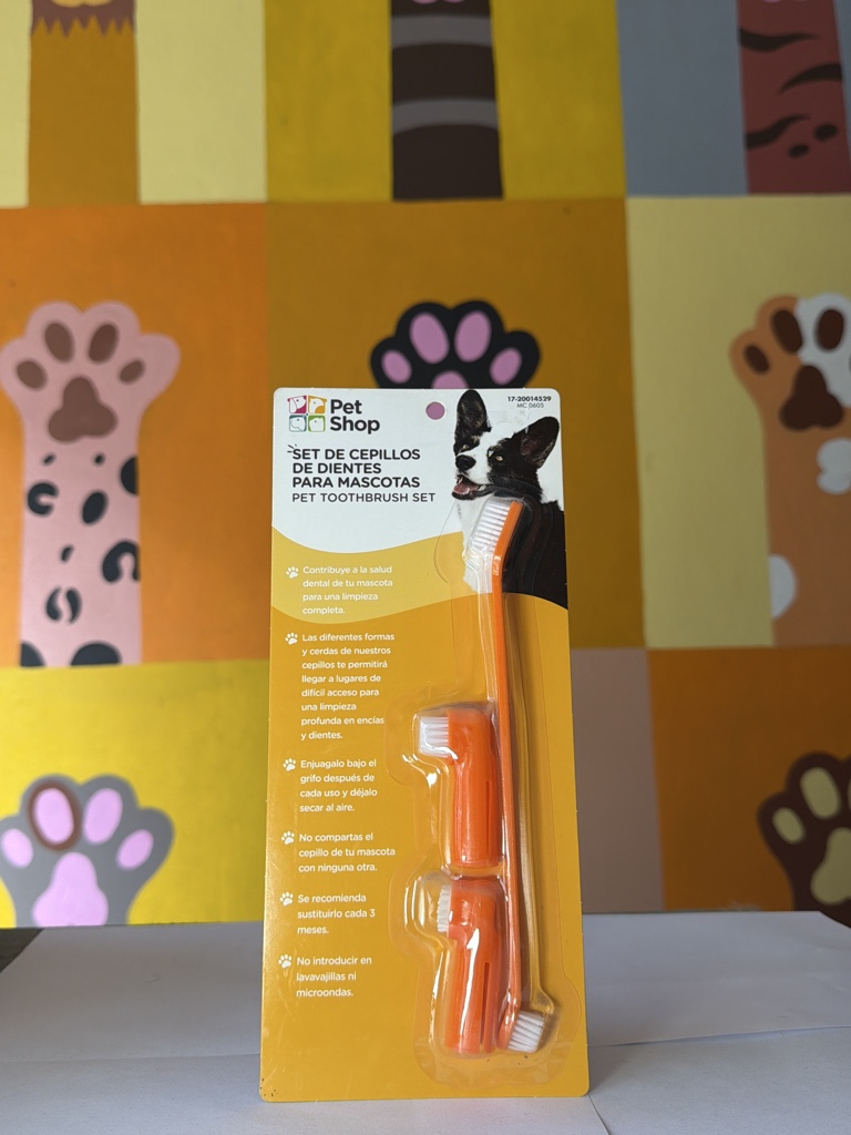 Set de cepillos para dientes para mascotas