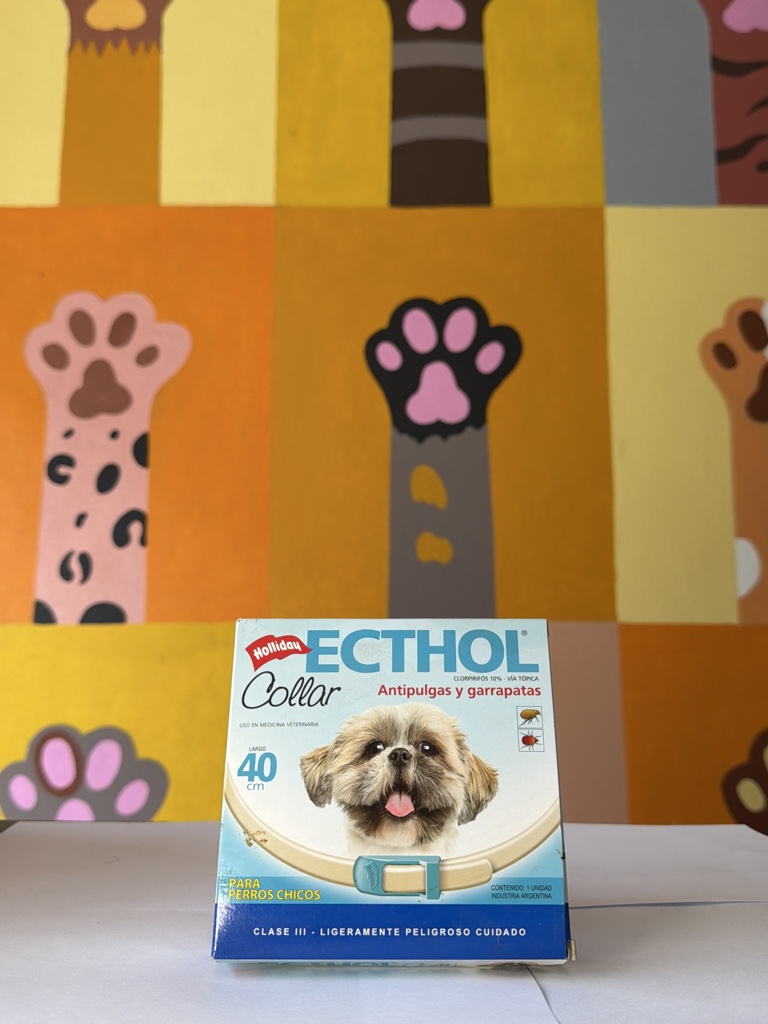 Collar ecthol para cachorros antipulgas y garrapatas