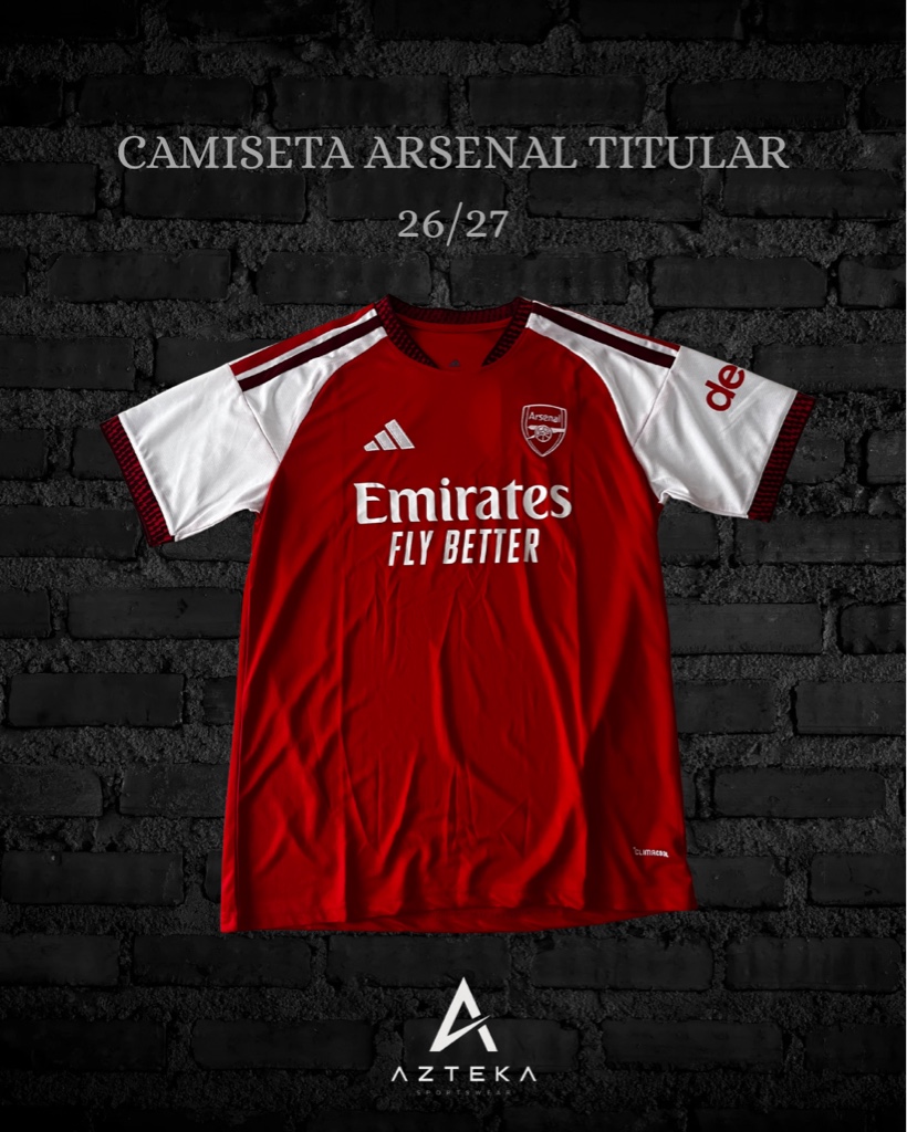 Camiseta Arsenal Titular 26/27 (Hincha)