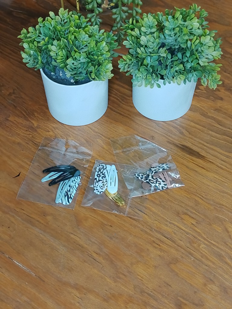 Juego 3 pares broches para cabello
