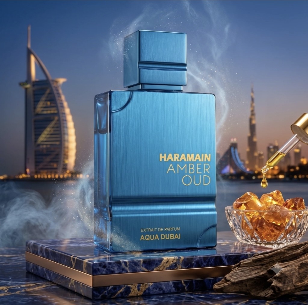 Amber Oud Aqua Dubai Al Haramain Perfumes para Hombres y Mujeres