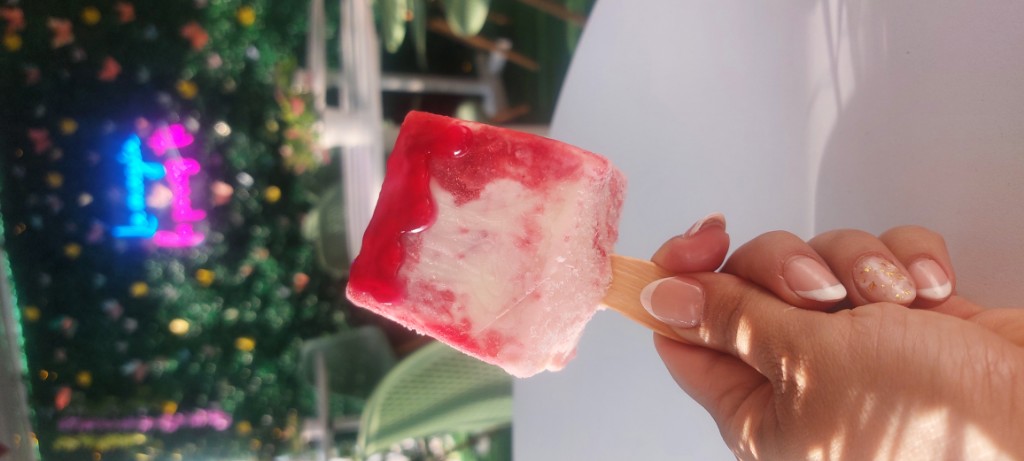 Helado en cubitos