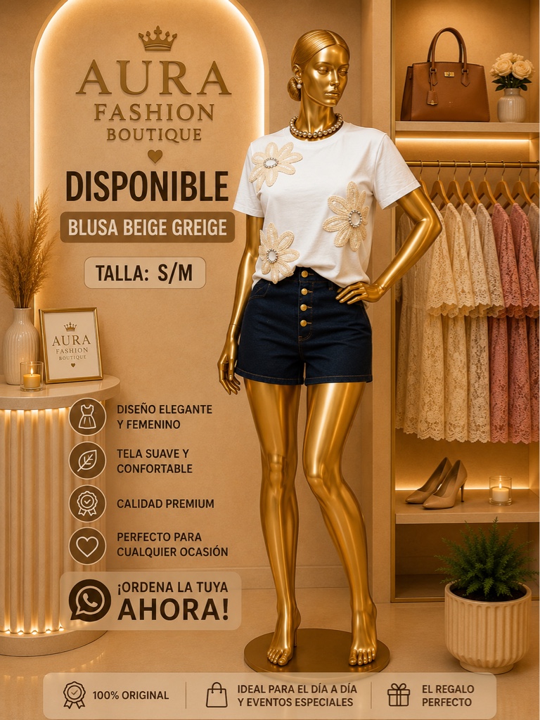 Blusa beige GLG