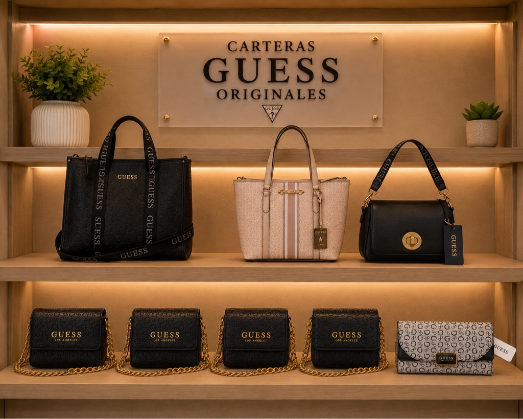 GUESS carteras Rosa Palo