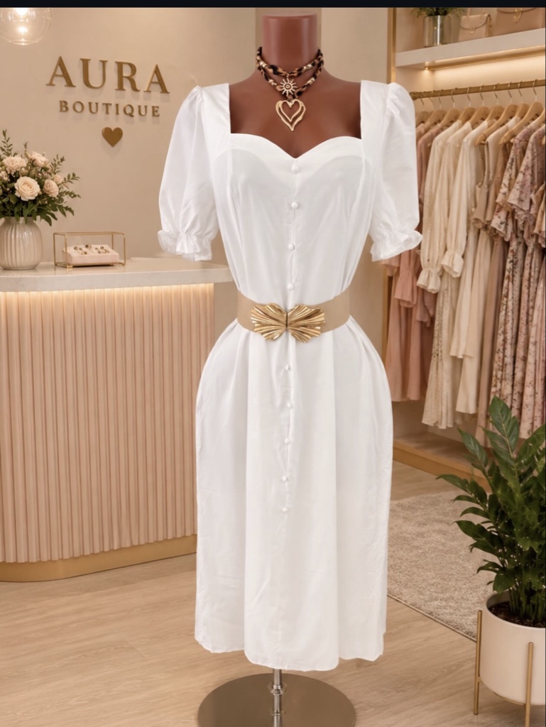 Vestido blanco Aura