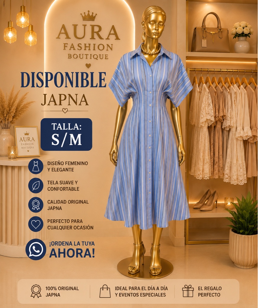 JAPNA vestido azul