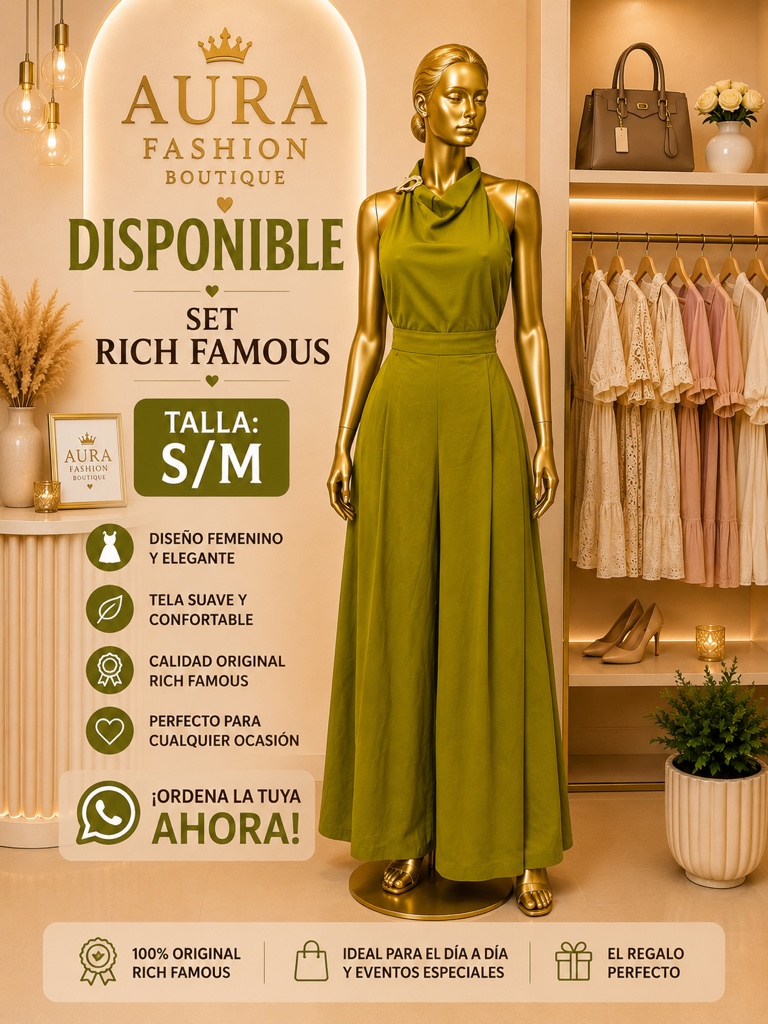 Rich Famous set verde oliva