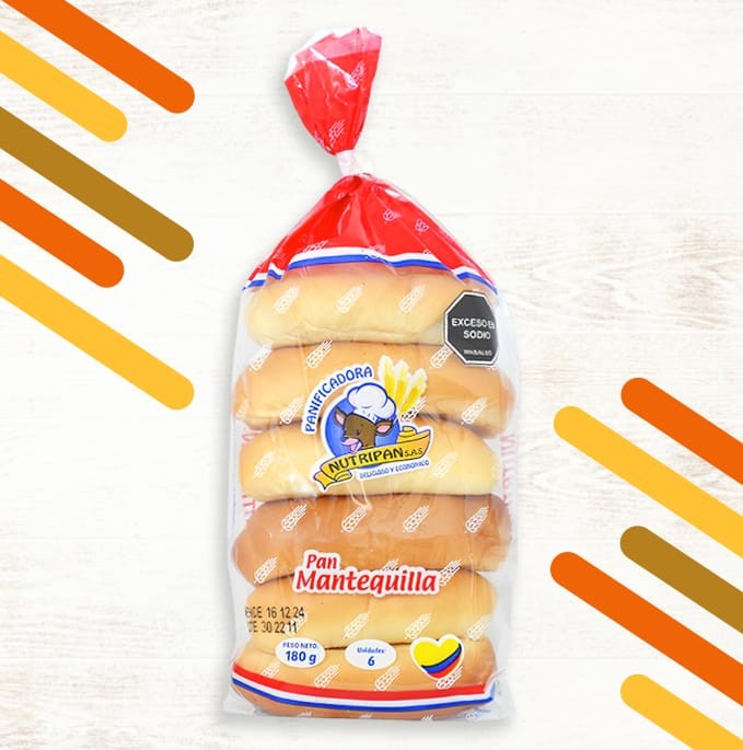 Pan Mantequilla liso *6