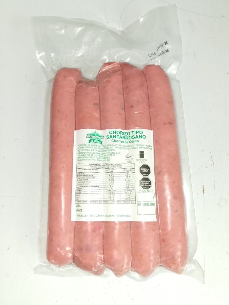 Santarrosano chorizo cerdo