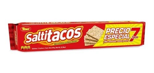 galleta salada en tacos