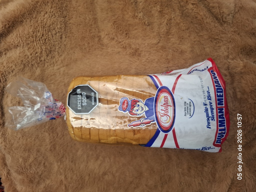 Pan tajado mediano