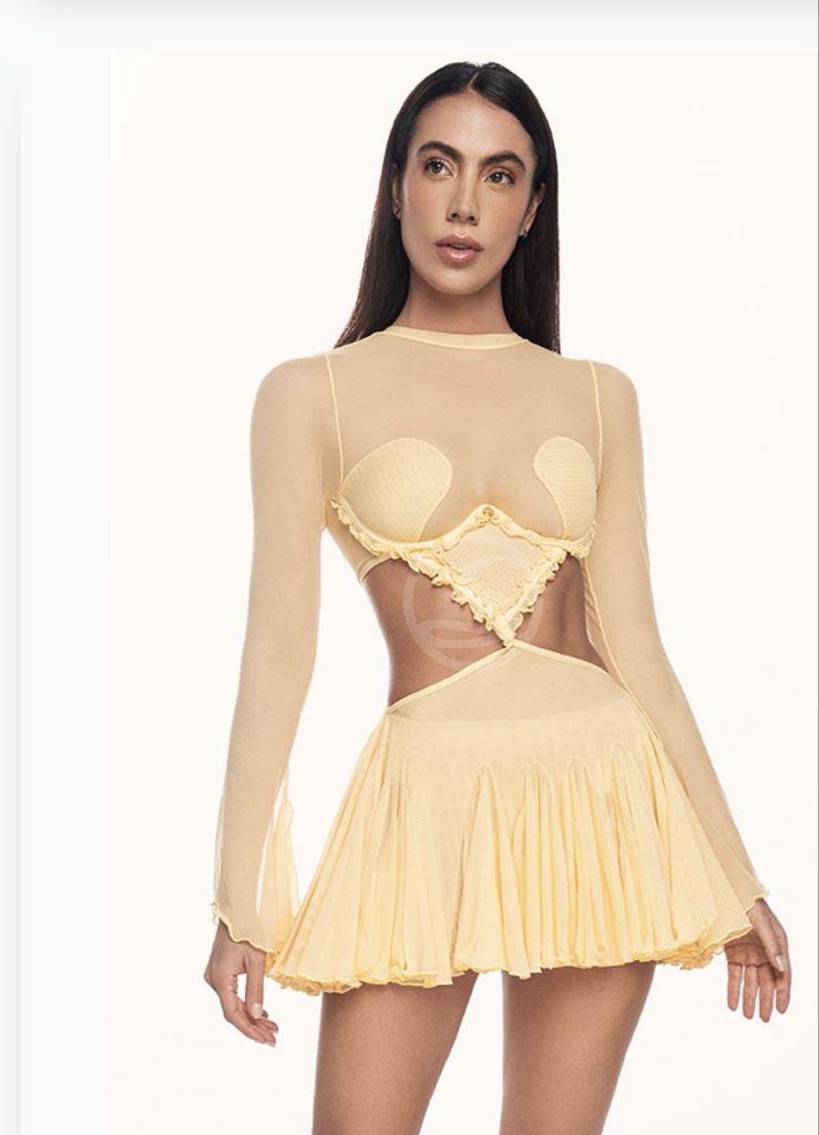 Vestido cowboy amarillo