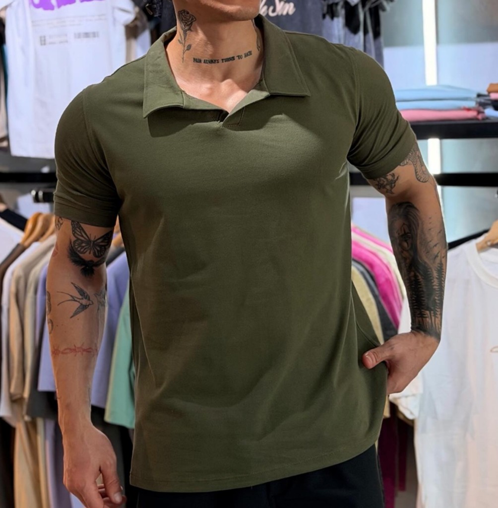 CHEMISE Verde oliva