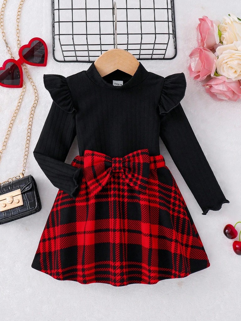 Conjunto de Falda y Suéter negro