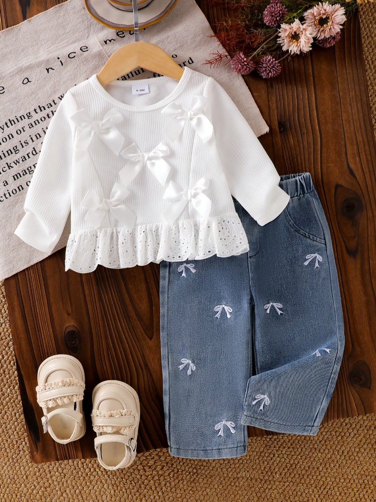 Conjunto pantalón y blusa manga larga