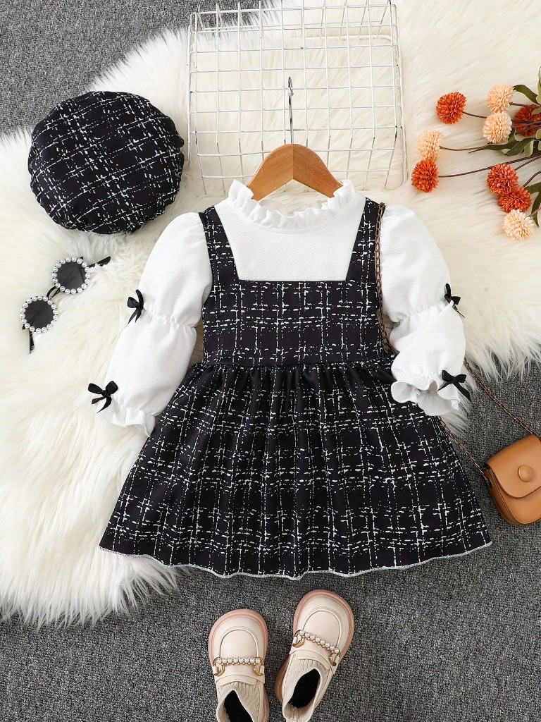 Set de 2 piezas vestido y gorro