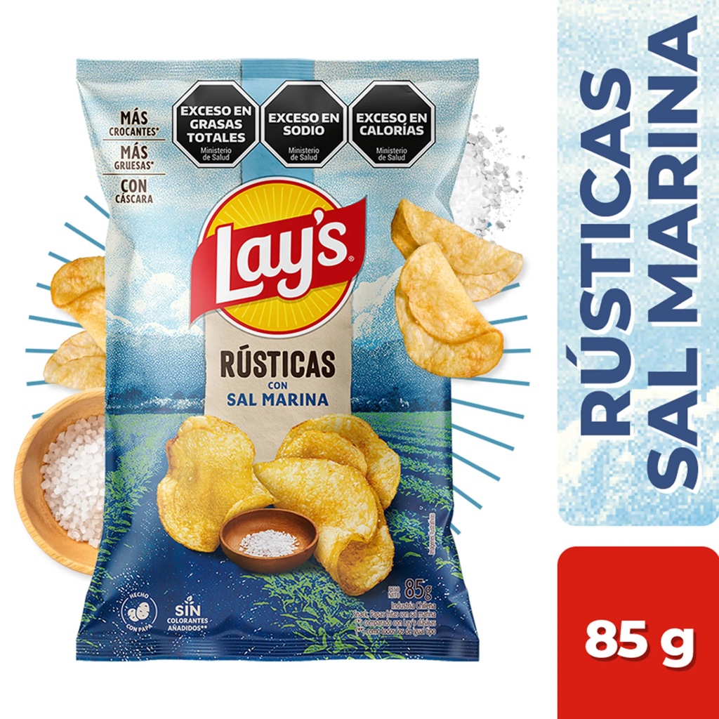 Lays Rústicas Sal Marina 85g
