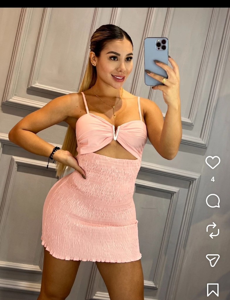Vestidos encauchado fuego