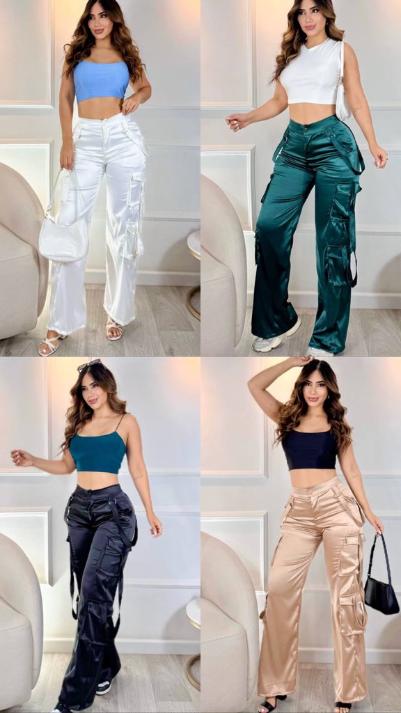 Pantalón satin damar