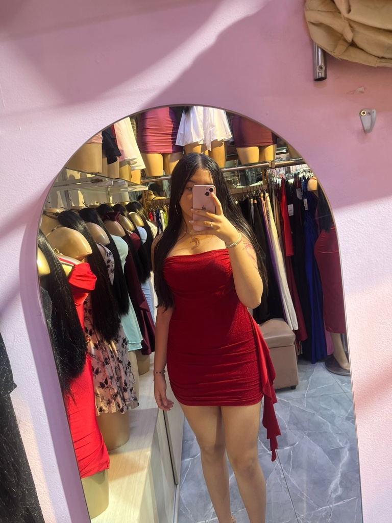 Vestido brillo salvaje tiras