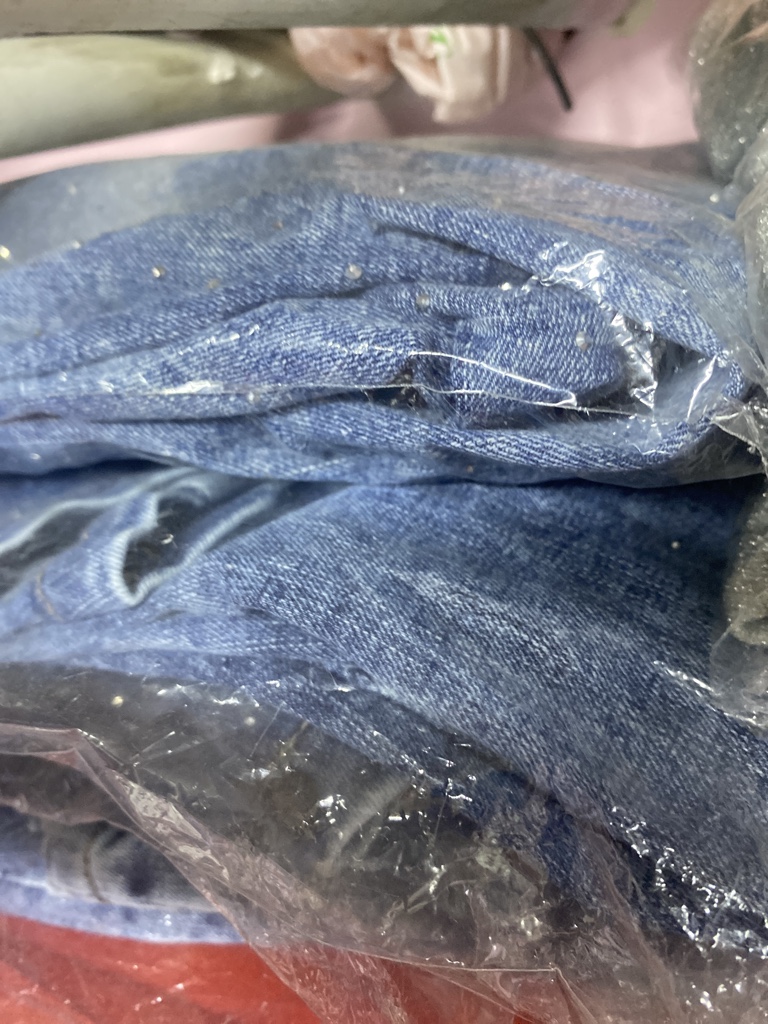 Vestido largo estraple jeans