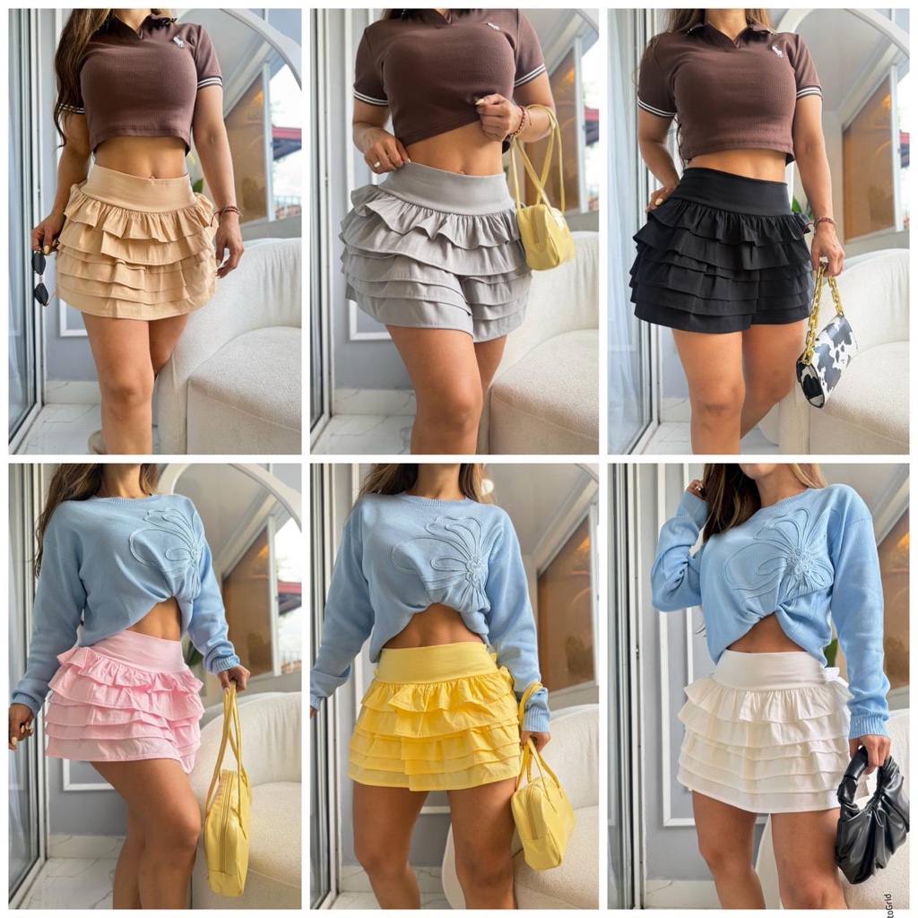 Falda short Curubita golas
