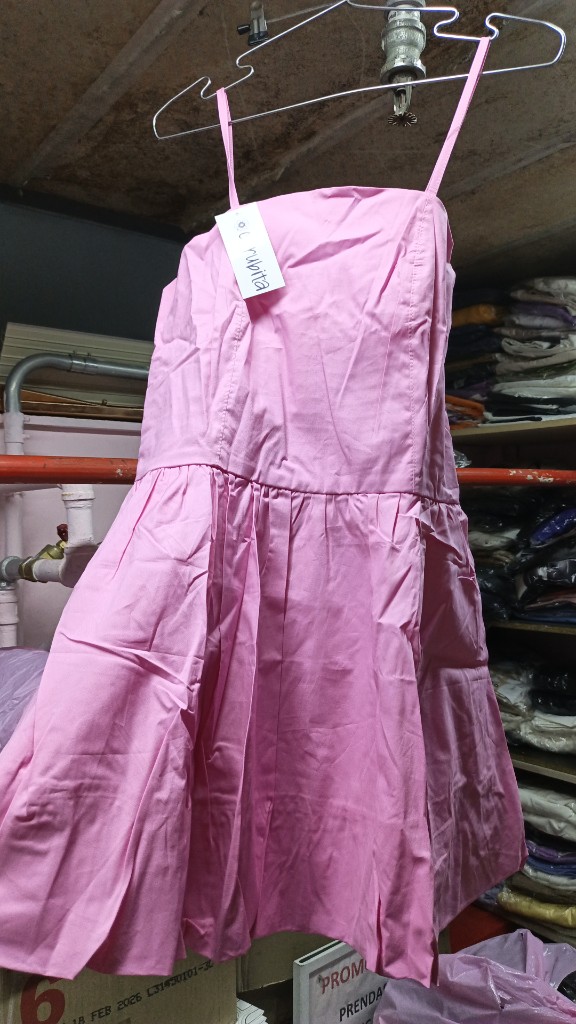 Vestido globo popelina