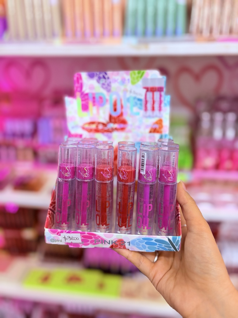 Pink 21 lip oil transparente