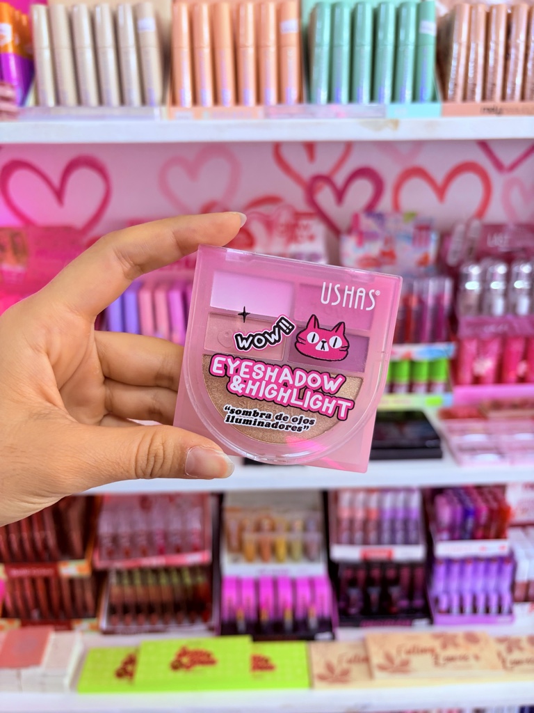 A.B USHAS paleta sombras rosa