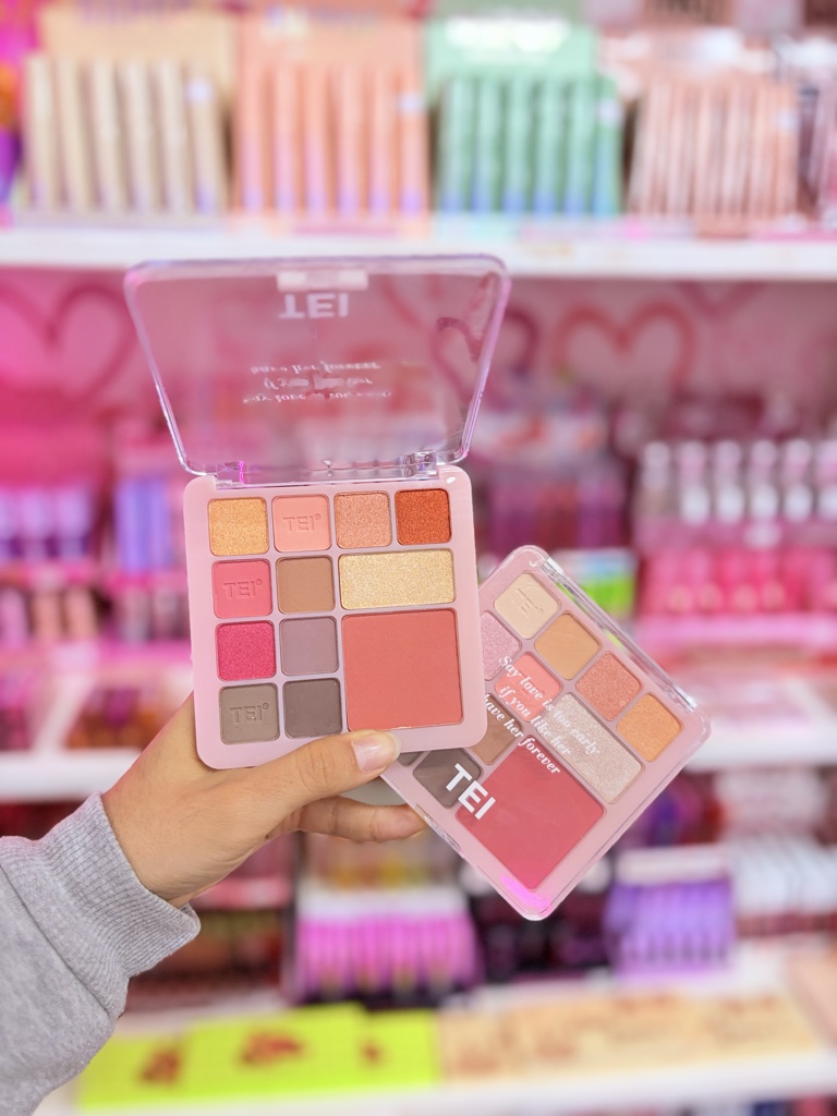 TEI paleta de sombras rosa