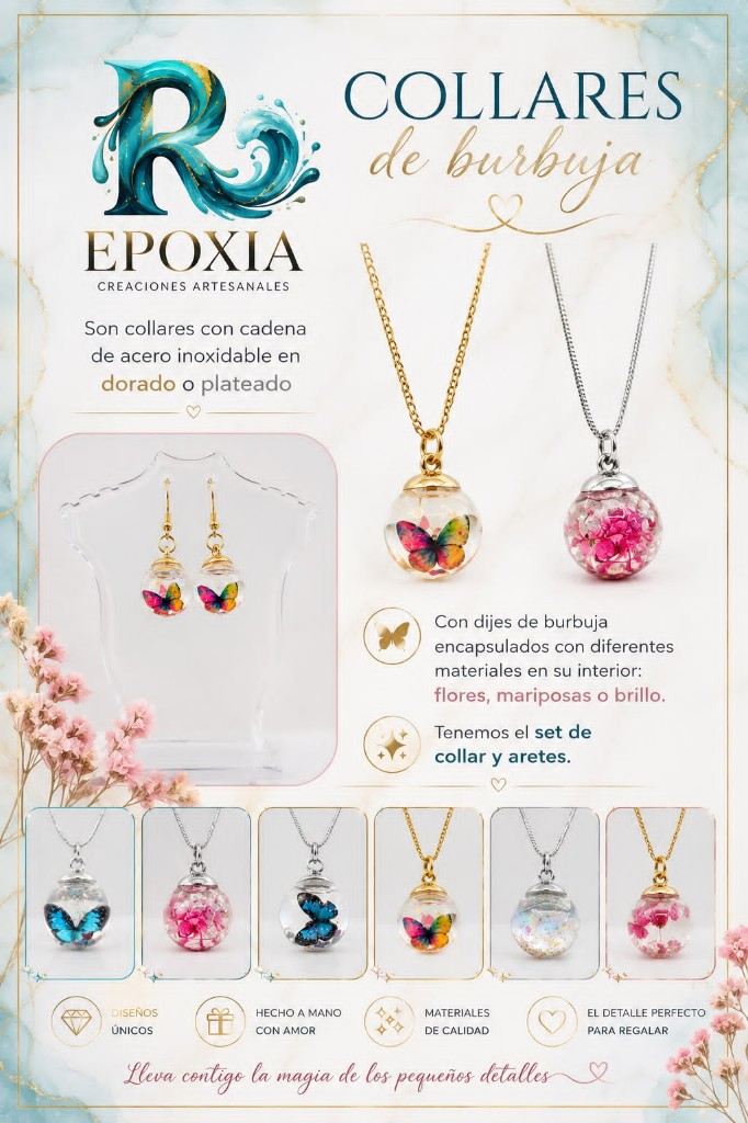 Collar Burbuja + Aretes