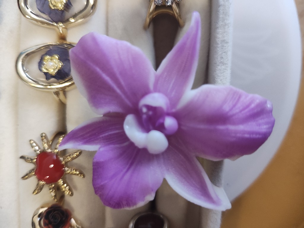 Anillo Floral y Orquídea